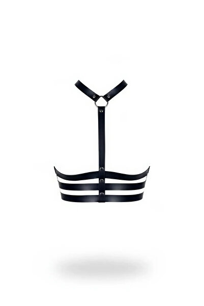 Angels Passion Multi-Strap Black Leather Body Accessory