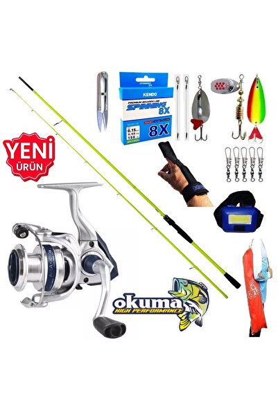 Okuma Aria 3000 210cm 5-45gr Karbon High Tech Turna Spin Olta Takımı Seti