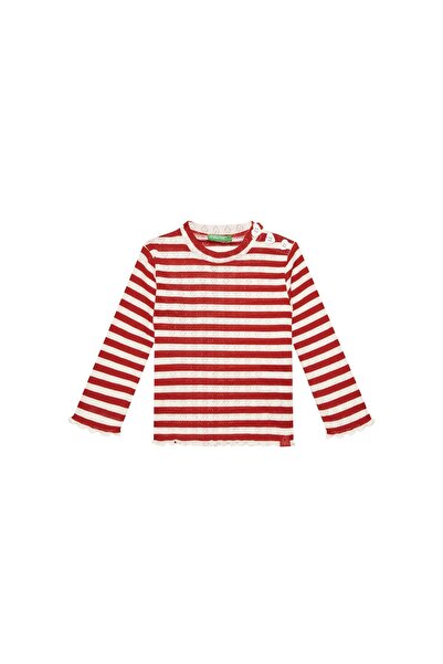 United Colors of Benetton Bluză de fată 33LQG10J7 Roșu