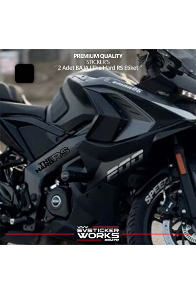ARONA ملصق BAJAJ The Hard RS عالي الجودة من الفويل، قطعتان من الملصقات