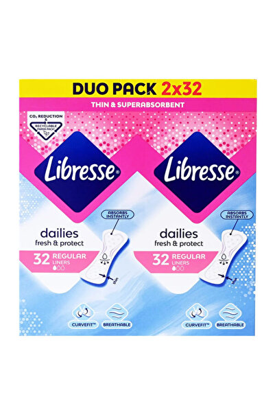 Libresse ΣΕΡΒΙΕΤΑΚΙΑ NORMAL 64τεμ. - (DUO PACK) (2x32τεμ.)
