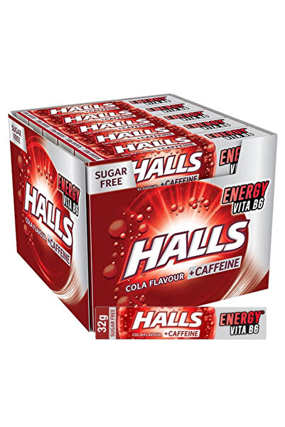 halls ΚΑΡΑΜΕΛΕΣ 20x32gr - (COLA) (SUGAR FREE) (ΜΑΣΟΥΡΙ)