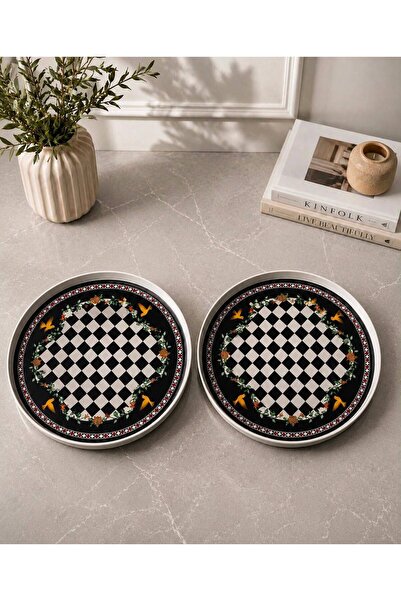 USTAOGLUHOME 2-Piece Mica Presentation Tray (Made from High-Quality Materials)