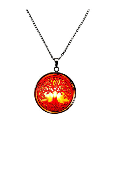 Oxolux, Lavinia Colier Tree of Life, in cutie cadou, design contrastant, biju...