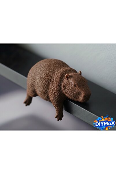 DIYMaX Sleepy Fat Capybara Monitor Buddy Desktop Figure Ornament Average Size...