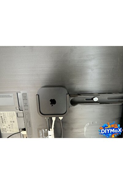 DIYMaX حامل تثبيت على الحائط لجهاز Apple TV 4K، مقاس 93x93x31 ملم، الحجم المت...