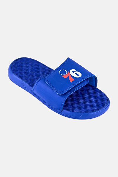 iSlide Men Philadelphia 76ers Primary Logo Slip On Slides, Blue