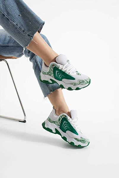 STAR AYAKKABI Bağcıklı Kadın Sneaker Spor Ayakkabı