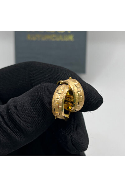 paksoy kuyumculuk Halka Altın Küpe 22 Ayar 3.16gr Kadın Hediye - K01192