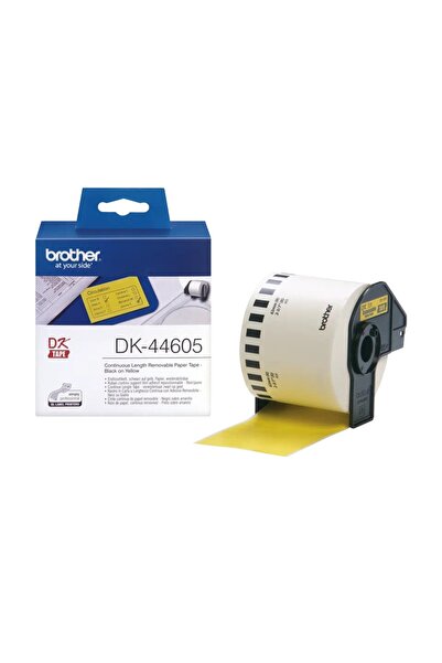 Brother Bandă de hârtie continuă detașabilă, galbenă DK44605, 62mm