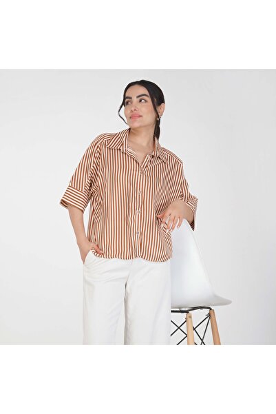 LINELLE Soft Crepe Printed Ladies Shirt