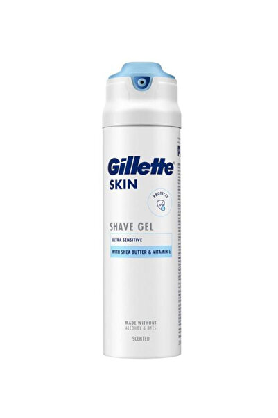 Gillette Gel de Ras cu Unt de Shea si Vitamina E - Skin Shave Gel Ultra Sensi...