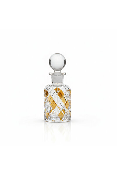 Mayflower Crystal Cut Glass Perfume Bottle with Golden Shade – 200 ml / 250 ml