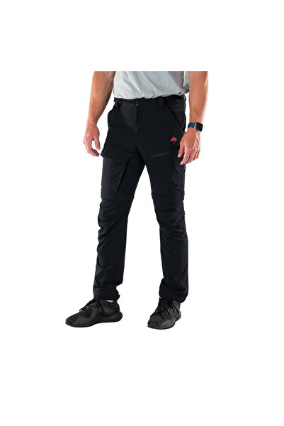 NORTHFINDER Pantaloni de drumeție 2în1 pentru bărbați - SOCRATES, Negru