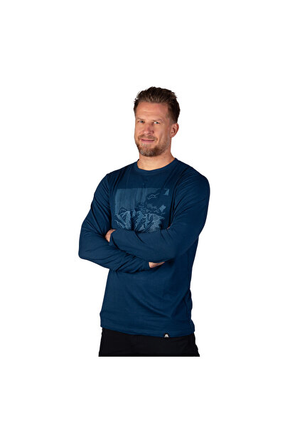 NORTHFINDER TR-5077OR men's outdoor bamboo T-shirt AUKUSTY, Albastru