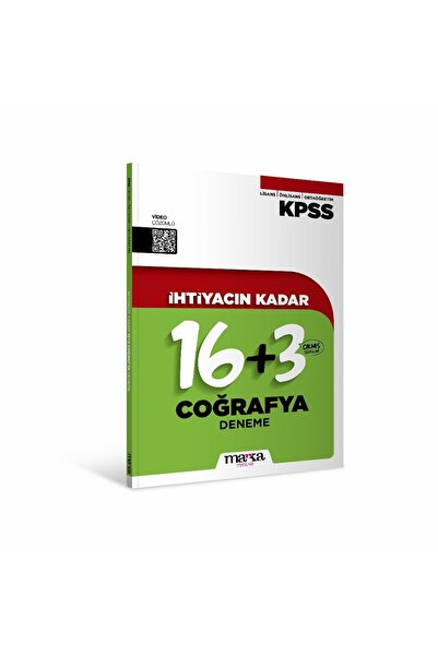Marka Yayınları 2026 KPSS İhtiyacın Kadar Coğrafya 19 Deneme