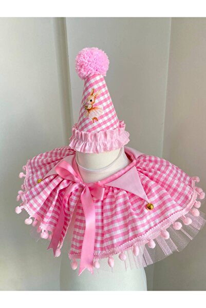 Pembe Tavşan Doğum günü, Party konsepti Kukuleta ve Pelerin Pembe pötikare