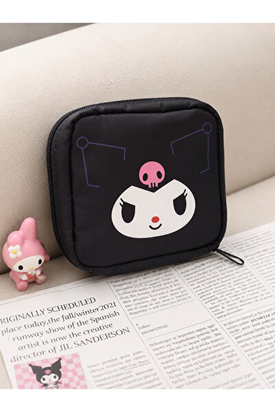 synshop Purple Cat Kuromiii Patterned Sanitary Pad Bag |   Organizers |   Mak...