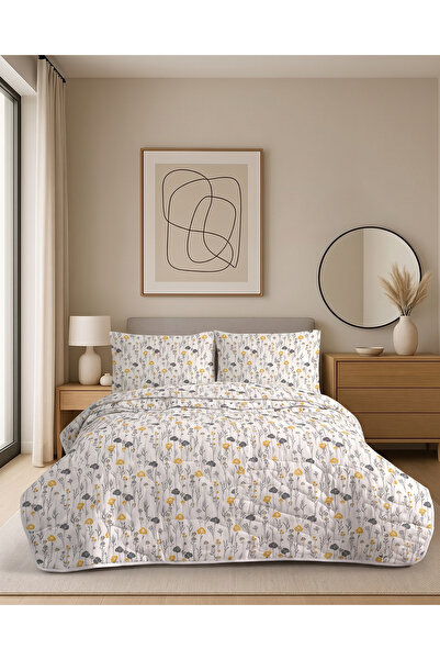 DB DANLA BALDİ Home Collection غطاء سرير مزدوج مبطن بالقطن + غطاء وسادة (2 قطعة)