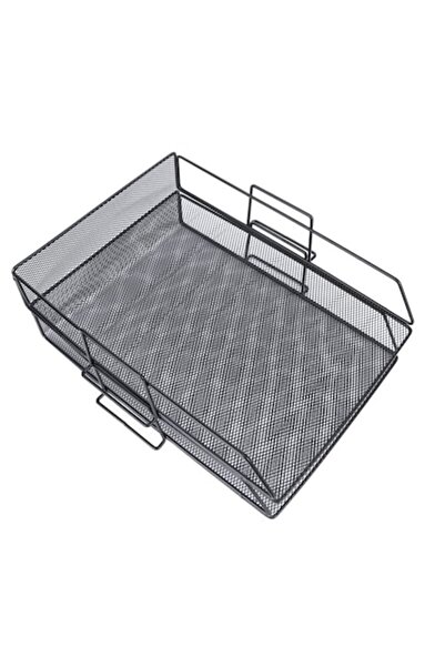 OEM Set of 2 document trays with 2 levels, vertical, stackable, metal mesh, D...