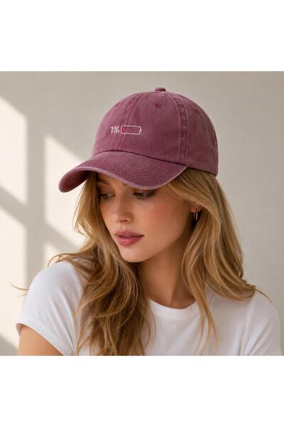 valkyrie Low Battery Bordo Şapka Unisex Vintage Pamuk Ayarlanabilir Baseball ...