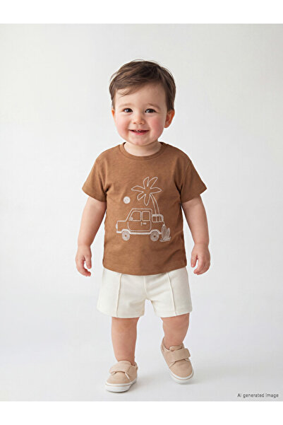 LC Waikiki I Printed Baby Boy T-Shirt and Shorts Set from Freezen Store