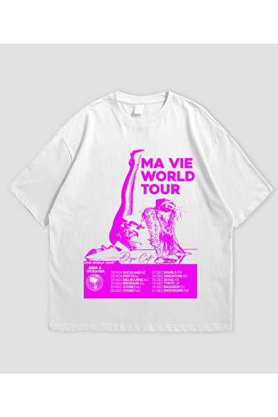MAGORS Doja Cat majica sa printom, unisex, oversize kroj, 100% pamuk, okrugli...