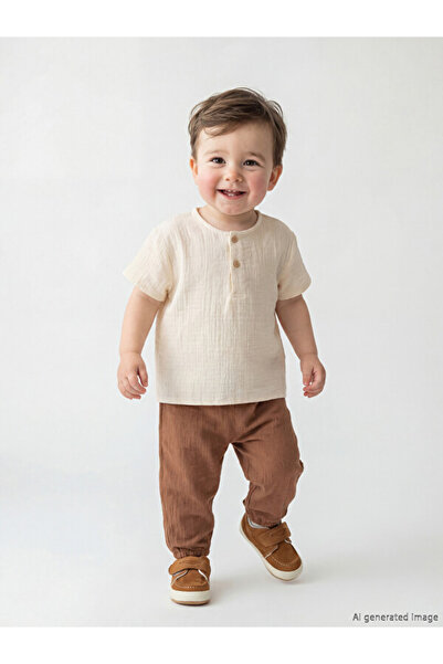 LC Waikiki I Baby Boy Muslin T-Shirt and Pants from Freezen Store