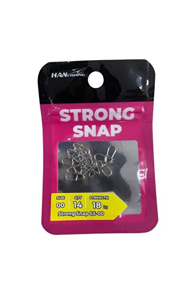 Hanfish Strong Snap No 00 LRF Klipsi 14 Adet