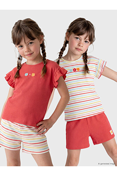 LC Waikiki I Zero Roba Collar Embroidered Girls' T-Shirt 2-Pack from Freezen ...