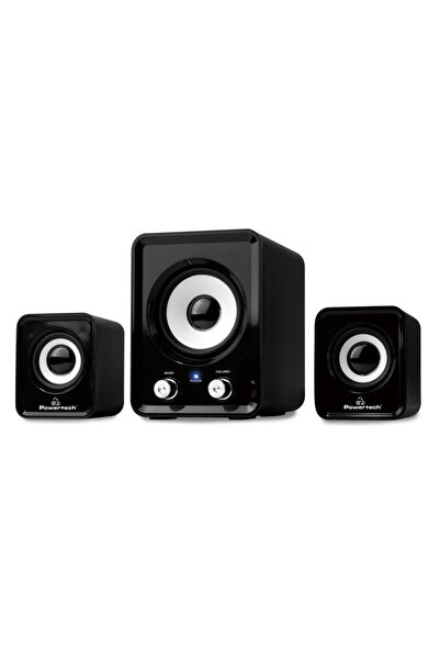 POWERTECH Βασικά ηχεία ήχου PT-843, 2.1, 5W + 2x 3W, 3.5mm, μαύρο PT-843