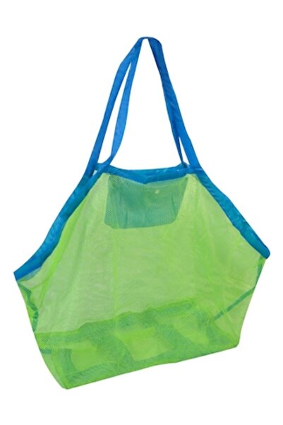 ivokid Geantă pliabilă din plasă verde lime 45x30x45cm