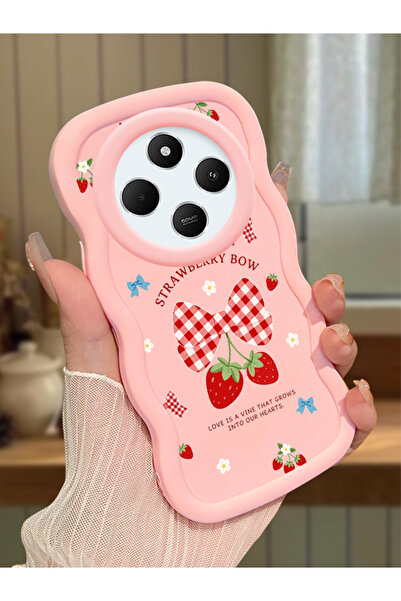 Hontinga Redmi 14C Uyumlu Kılıf kamera koruyucu Pembe Silikon Couple Telefon ...