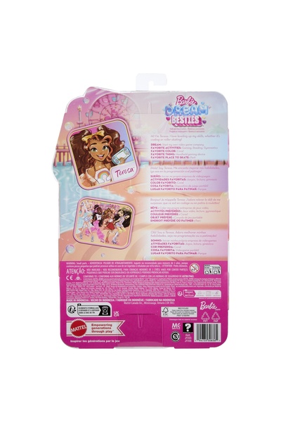 Barbie LALKA DREAM BESTIES Păpușă fashion Teresa cu role + accesorii