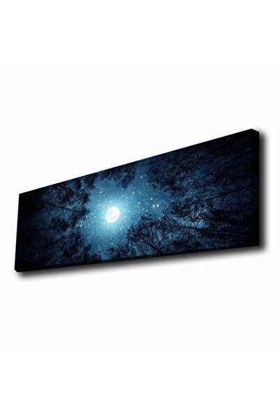 OEM Tablou canvas LED Wallxpert, 30x90 cm, 100% poliester, ramă 100% lemn, il...