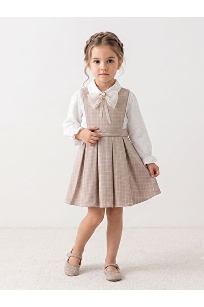 Cherrys Bebek Elite Collection Παιδικό Σετ Σαλοπέτα με Φιόγκο και Πουκάμισο