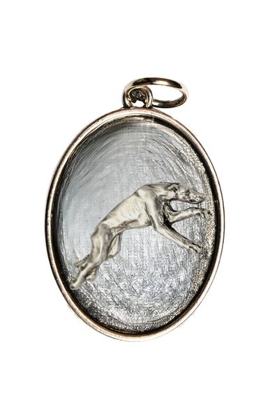Art - Dog Colier cu câine Greyhound argintiu - Art-Dog