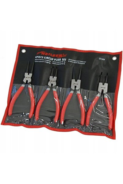 neilsen Set clești Seger pentru inele, curbați și drepți, 180mm, 4 bucăți