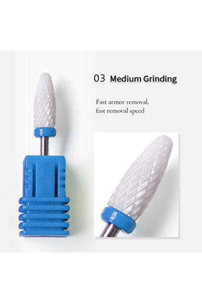 Choice10 Blue A Nail Art Drill Bits Replace Sandpaper Head Set Gel Tips Grind...