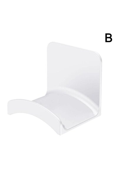 Choice1 حامل سماعات رأس أبيض مثبت على الحائط بدون ثقب، حامل لاصق للسماعات، خط...