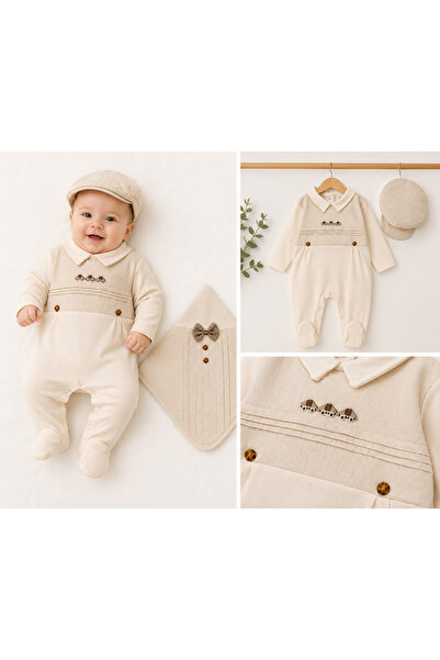 By Murat Bebe طقم بدلة أطفال للأولاد من MCT Baby Premium Zarafet - لحديثي الو...