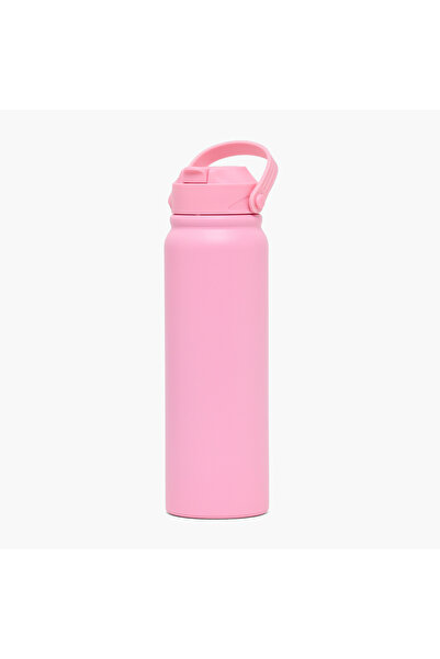 Lifestyle Solid Stainless Steel Water Bottle with Flip Spout and Handle - 800 ml