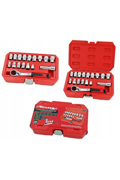 neilsen Set de chei tubulare cu clichet 10-24mm