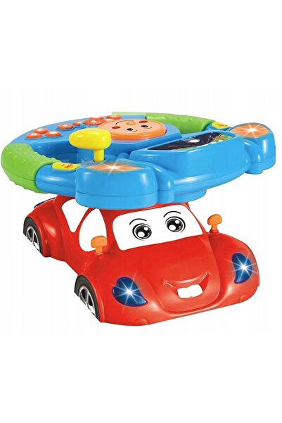 NO BRAND Volan muzical interactiv cu LED-uri pentru mașină, jucărie auto + 3 ...