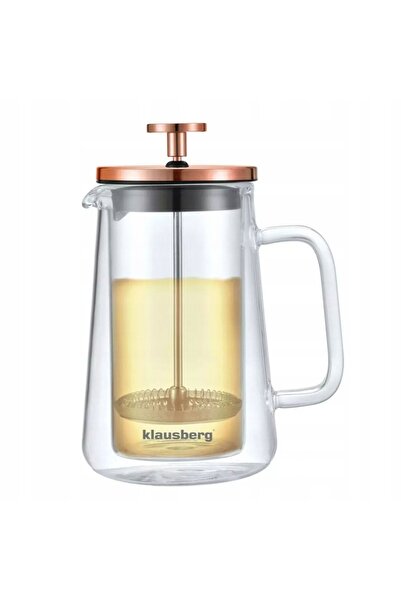 Klausberg Cafetieră tip piston cu infuzor pentru prepararea cafelei și ceaiul...