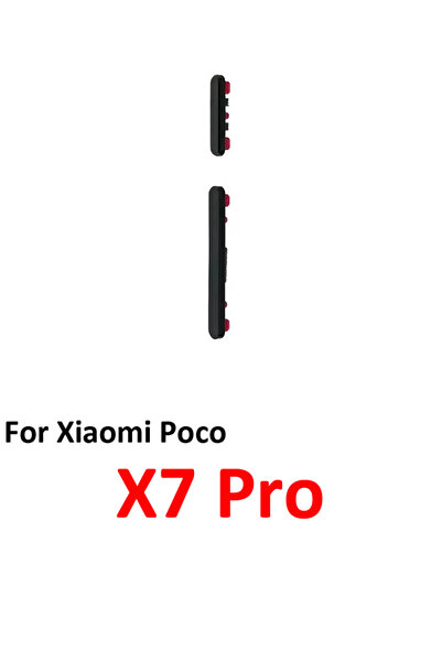 Choice10 Black Button For Xiaomi Poco X7 Pro Phone Power Volume Button On Off...