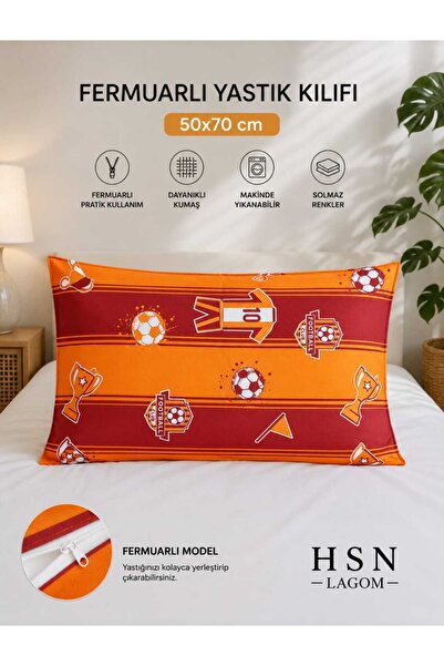 HSN LAGOM Zippered Pillowcase Jersey Ball Pattern