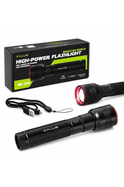 calus WL-Z5 Premium Rechargeable High Power Flashlight with USB Type-C