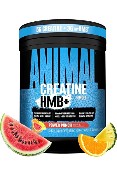 Animal Creatine HMB Powder – 3g myHMB + 5g Creatine with Electrolytes for Rec...