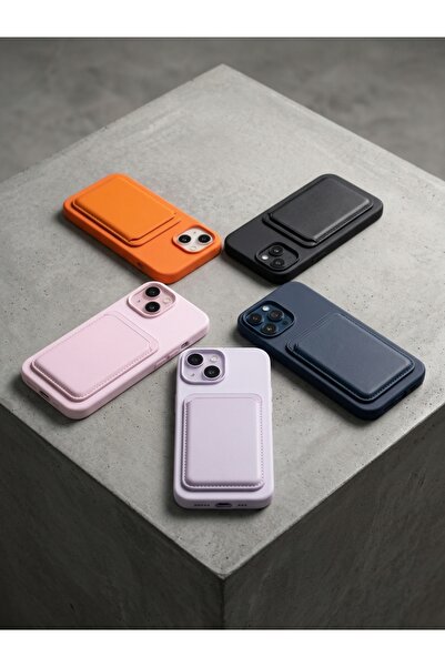 Case iPhone 14 ve iPhone 13 Uyumlu MagSafe Silikon Kılıf - Mıknatıslı Şarj De...